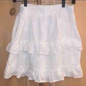 Princess Polly White Eyelet Skirt